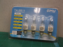 GMY Halogen T4 Bulbs / T4 JDE 11 / 100W Dimmable / Mini Candelabra Base / 4 Pack