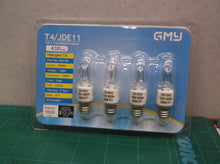 GMY Halogen T4 Bulbs / T4 JDE 11 / 100W Dimmable / Mini Candelabra Base / 4 Pack