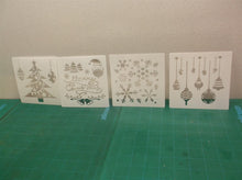 24 Pcs Christmas Stencils Drawing Templates