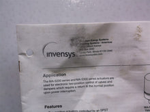 NVENSYS MA-5210-0-0-4 TWO-POSITION HYDRAULIC VALVE ACTUATOR 120V 50/60Hz