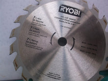 (2)RYOBI 1 7-1/4" 20 Tooth Circular Saw Blade 5/8" + 1 RY6202 Genuine OEM 5 1/2"