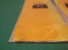 lot of 2 john deere jd5581 amber/yellow DECAL REFLECTIVE LABEL 6.5" x 2"