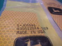 lot of 2 john deere jd5581 amber/yellow DECAL REFLECTIVE LABEL 6.5" x 2"