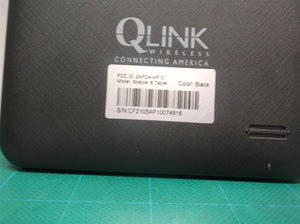 qlink wireless scepter 8" tablet android go tablet only has broken screen