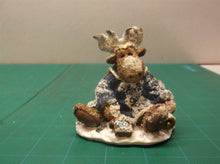 (10) pieces- Holiday Moose Figurines (9 count) includes small Christmas tree