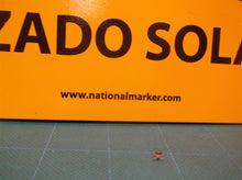 Caution Do Not Enter METAL Sign Spanish Cuidado No Entre Personal SPC452AB 14X10