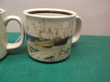 lot of 2 Beach Boat themed coffee cups