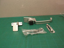 Silver screen door handle