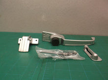Silver screen door handle