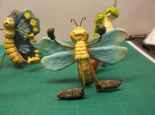 Lot of 6 poseable yard bugs