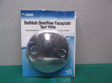 PF0965-CH Universal Bath Tub Drain 2 Hole Overflow Plate w Matching Screw Chrome
