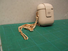 Leather Case w Chaining Durable Protective Cover for Apple AirPods 2 & 1 Khaki