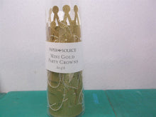 Mini Gold Party Crowns Set of 8
