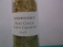 Mini Gold Party Crowns Set of 8
