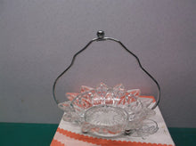 Vintage Sheffield Glass Jam Relish Serving Dish Set w/ Stand NO SPOON