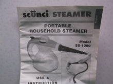 Manual only for A SCUNCI STEAMER ss-10000