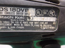 Hitachi Koki Cordless 18V Drill Driver DS18DVB 1/2" Chuck - Tool Only sn 140274