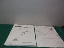 Greenworks stg30424V 12" TORQDRIVE™ CORDLESS STRING TRIMMER & EDGER (manual ONLY