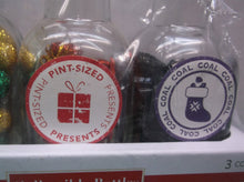 Christmas cheer presents coal 3 bottle set