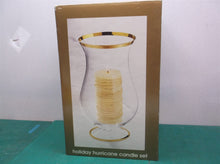 JC Penny Home Collection HOLIDAY HURRICANE CANDLE SET