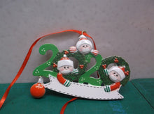 2020 family of 3 personalized covid ornament
