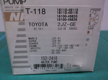 NPW Water Pump T118 w damaged gasket fits Lexus GS300 SC300 Supra