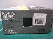 Roppe 4 In. X 20 Ft. Roll Black Vinyl Self-stick Wall Cove Base