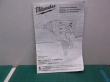 MANUAL ONLY FOR A Milwaukee 2401-20 M12 Cordless 1/4" Screwdriver Li-Ion 12v