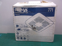 Broan 771 Ventilation Fan 7-1/2" x 7-1/4" x 3-5/8" Exhaust missing grill cover