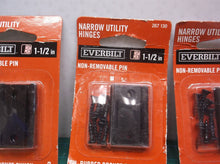 12 everbilt 267130 1-1/2 in. Oil-Rubbed Bronze Narrow Utility Hinges (2-Pack)