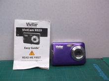Vivitar ViviCam X029 Digital Camera Purple Power on tested Only No Battery