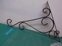 2 Iron Wall Hooks Metal Plant Hanger Hooks Bird Feeder Chimes Hooks Screws Brown