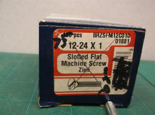 MF 12-24 x 1" Flat Head Countersink Machine Screws Slotted Drive Qty 75