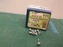 MF 6-32 x 1/2" Zinc Plated Round Stove Bolts w Nuts 100pk