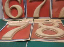 Gerber 7” decorative plastic Numbers 6-7-7-7-8