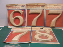 Gerber 7” decorative plastic Numbers 6-7-7-7-8