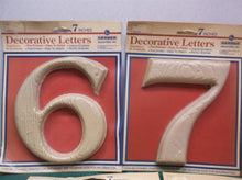 Gerber 7” decorative plastic Numbers 6-7-7-7-8
