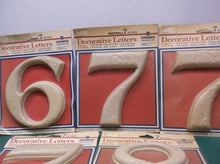 Gerber 7” decorative plastic Numbers 6-7-7-7-8