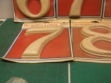 Gerber 7” decorative plastic Numbers 6-7-7-7-8