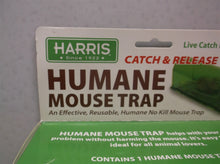 NEW HARRIS Humane Mouse Trap, Catch and Release reusable no kill mousetrap