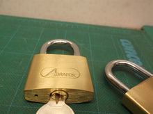 abrafox solid brass same keyed padlock keyed alike locks 40mm 2pack 3keys