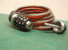 Wordlock Non-Resettable Combination Cable Lock, 4-Feet - Red-Password is PATY