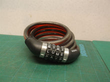 Wordlock Non-Resettable Combination Cable Lock, 4-Feet - Red-Password is PATY