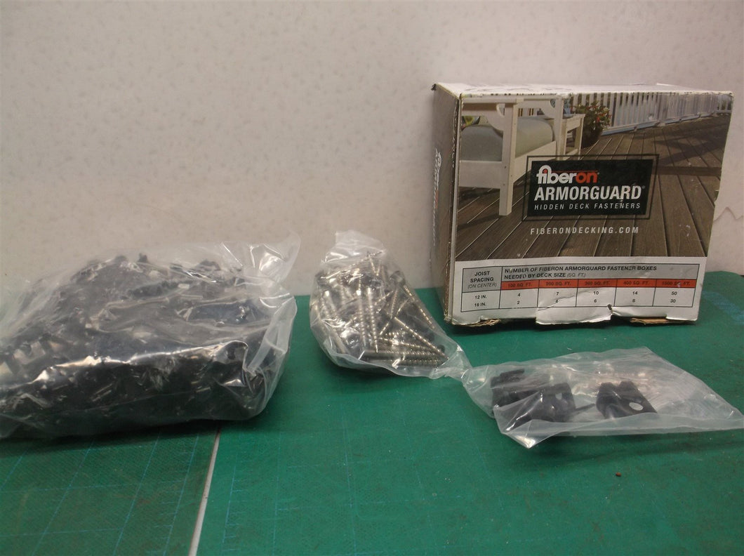 FIBERON VERANDA ArmorGuard HIDDEN DECK FASTENERS COMPOSITE DECK CLIPS SCREWS