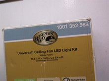 Hampton Bay White Alabaster Glass LED Ceiling Fan Light Kit 1001352568