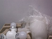 Hampton Bay White Alabaster Glass LED Ceiling Fan Light Kit 1001352568