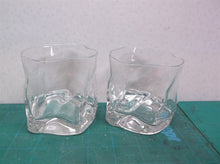 irregular whiskey Glasses Stylish 10 OZ (2) Thick Bottom Old Fashioned Drinking