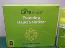 Care Touch Foaming Hand Sanitizer Alcohol Free Travel Size 1.62oz Bottles (8)