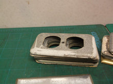 assorted metal wall outlet & switch plates covers