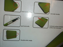 CB8005 Cutting Board For Fruit Two - Sided With Knives Green